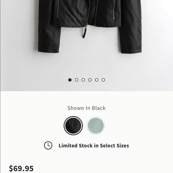 Hollister faux leather jacket in XL - Picture 5 of 5